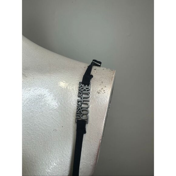 Versace Jeans Couture BLACK Spaghetti strap dress US 6 $675 - Picture 7 of 13